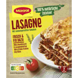 Maggi Fix für Lasagne Beutel